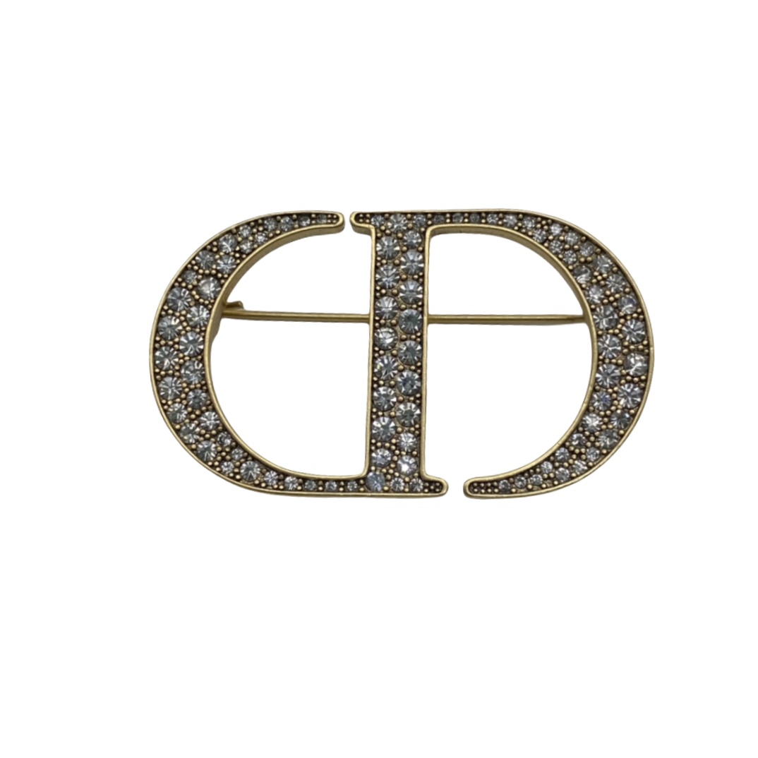 CDB021 Metal crystal cd brooch pin - ccjewelryacc