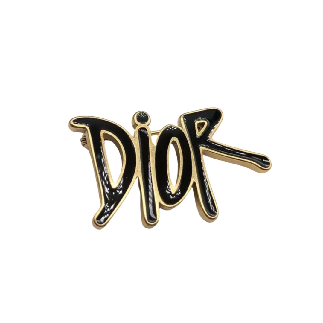 CDB031 Metal black enamel CD brooch - ccjewelryacc