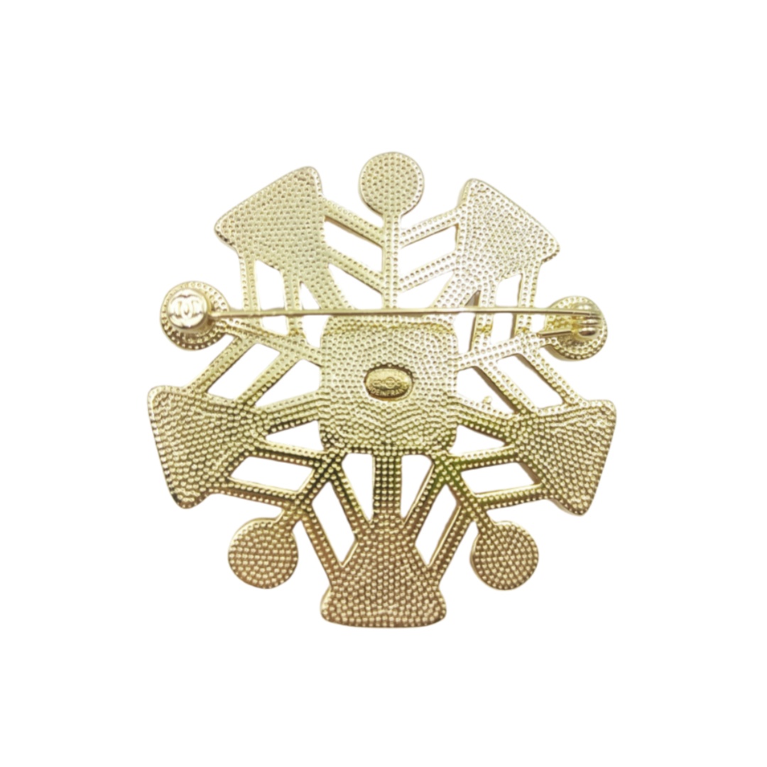BCB055 CC snowflake brooch - ccjewelryacc