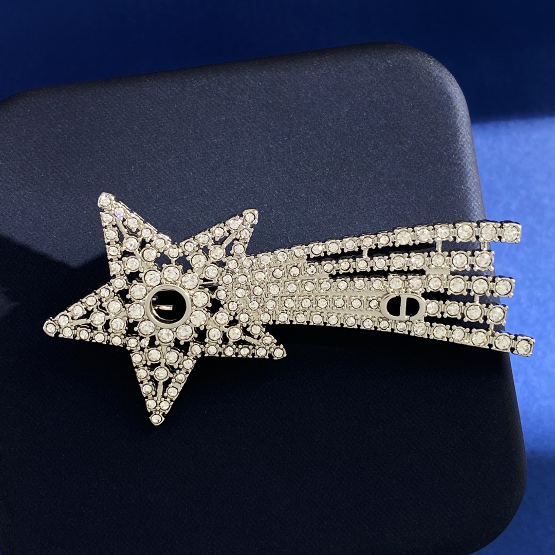 CDB035 Full crystal sparkling shooting star brooch pin - ccjewelryacc