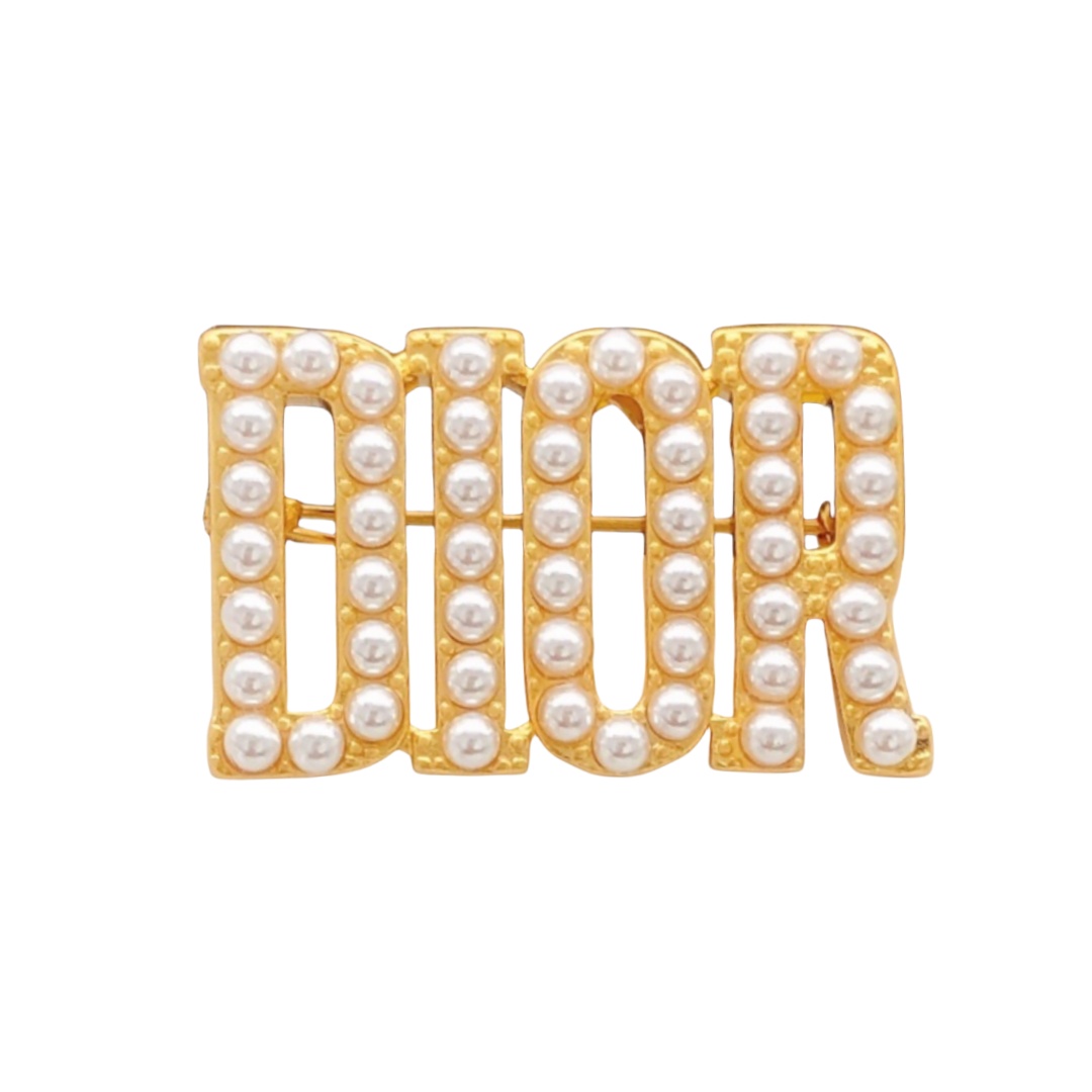 CDB058 Metal pearl CD brooch Pin - ccjewelryacc