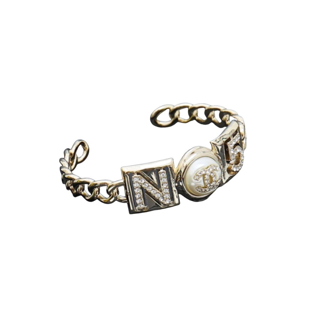 CCS108 No 5 CC Bangle Bracelet - ccjewelryacc