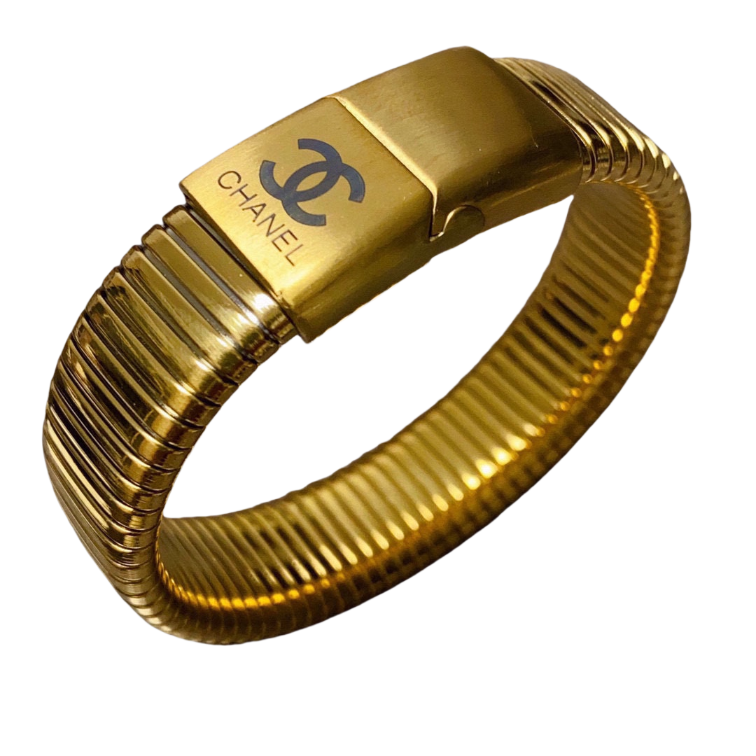 CCS136 Metal CC spring bangle bracelet - ccjewelryacc