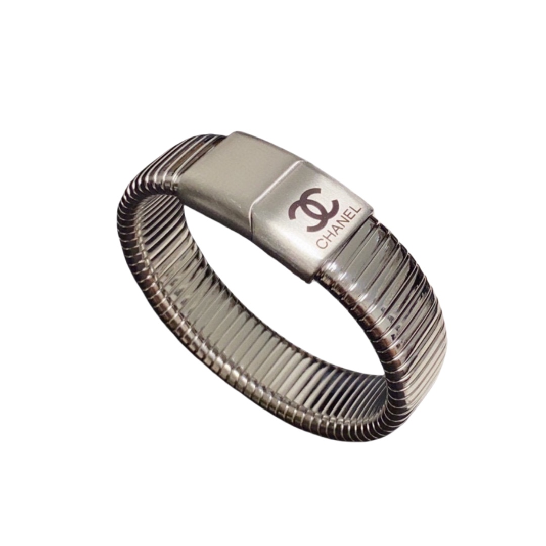 CCS136 Metal CC spring bangle bracelet - ccjewelryacc