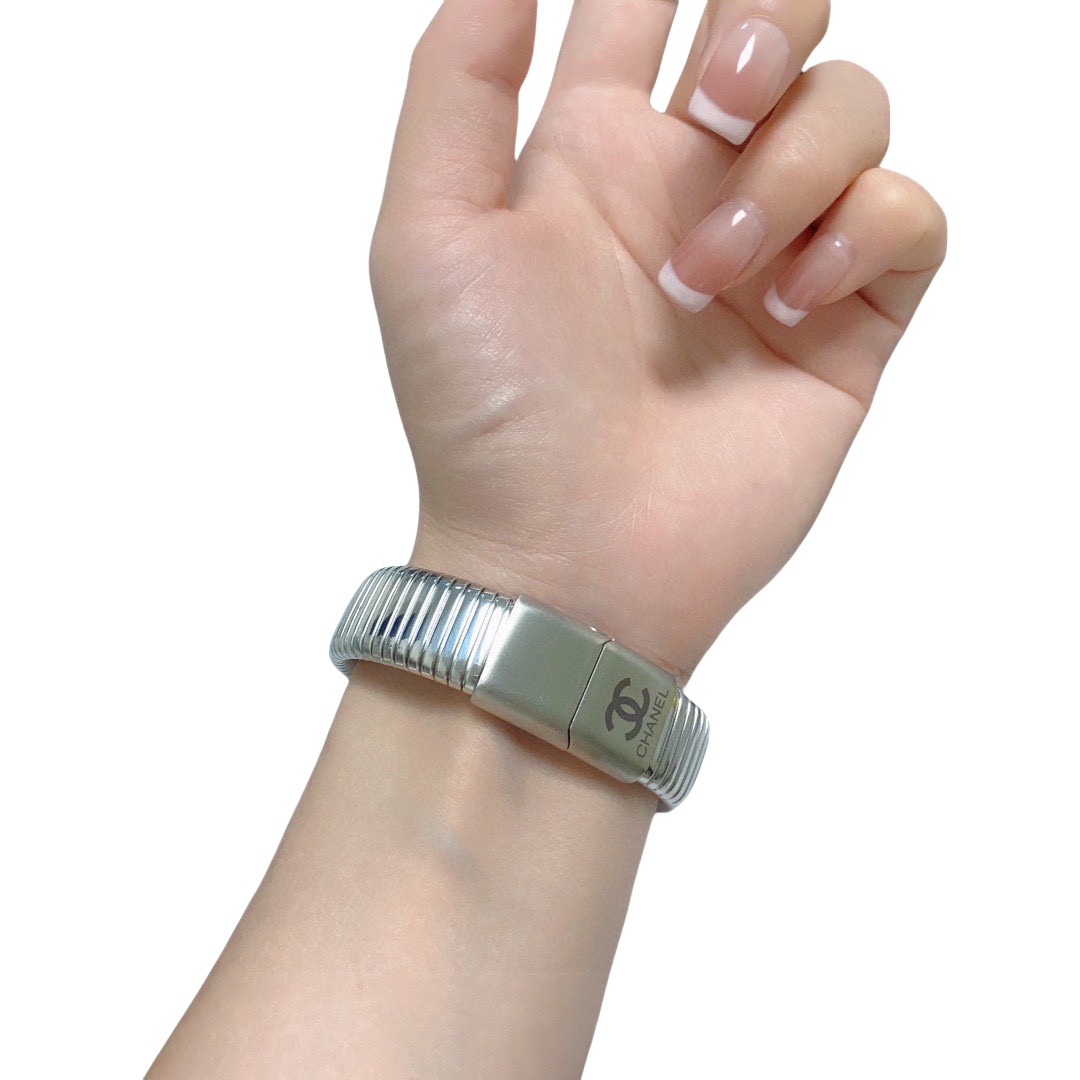 CCS136 Metal CC spring bangle bracelet - ccjewelryacc