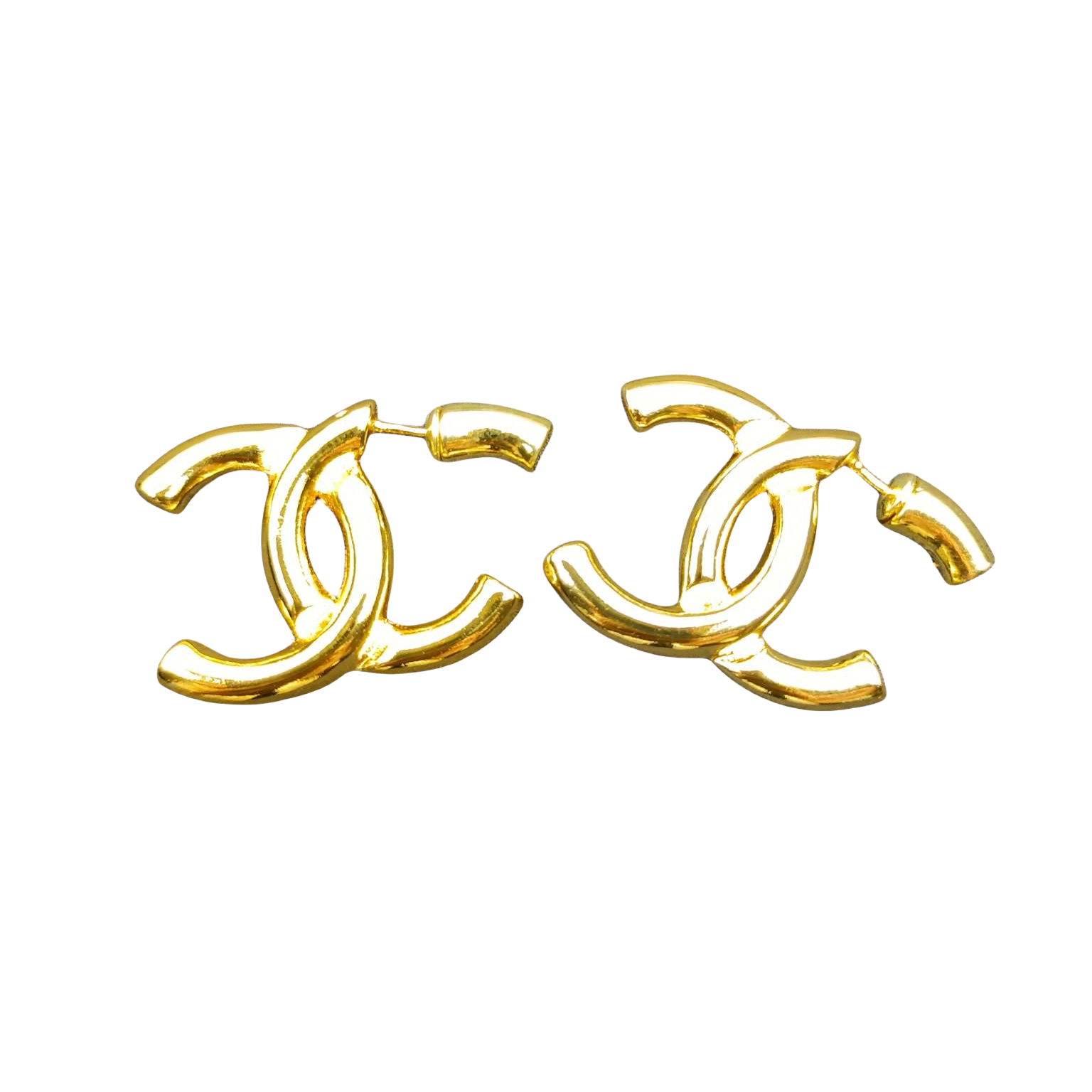 CCE093 Metal CC Logo earring - ccjewelryacc