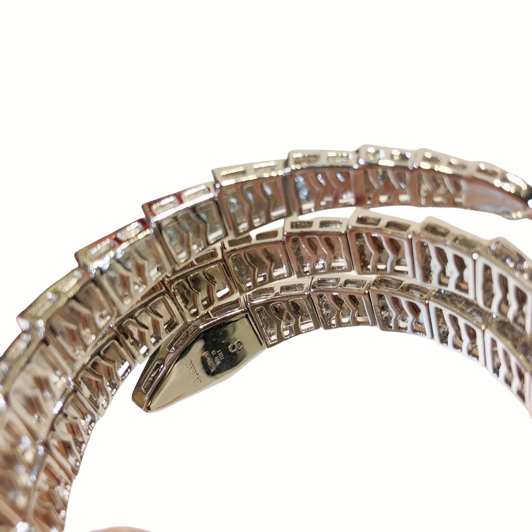 BGSV004 18k Diamond Serpenti viper bangle bracelet - ccjewelryacc