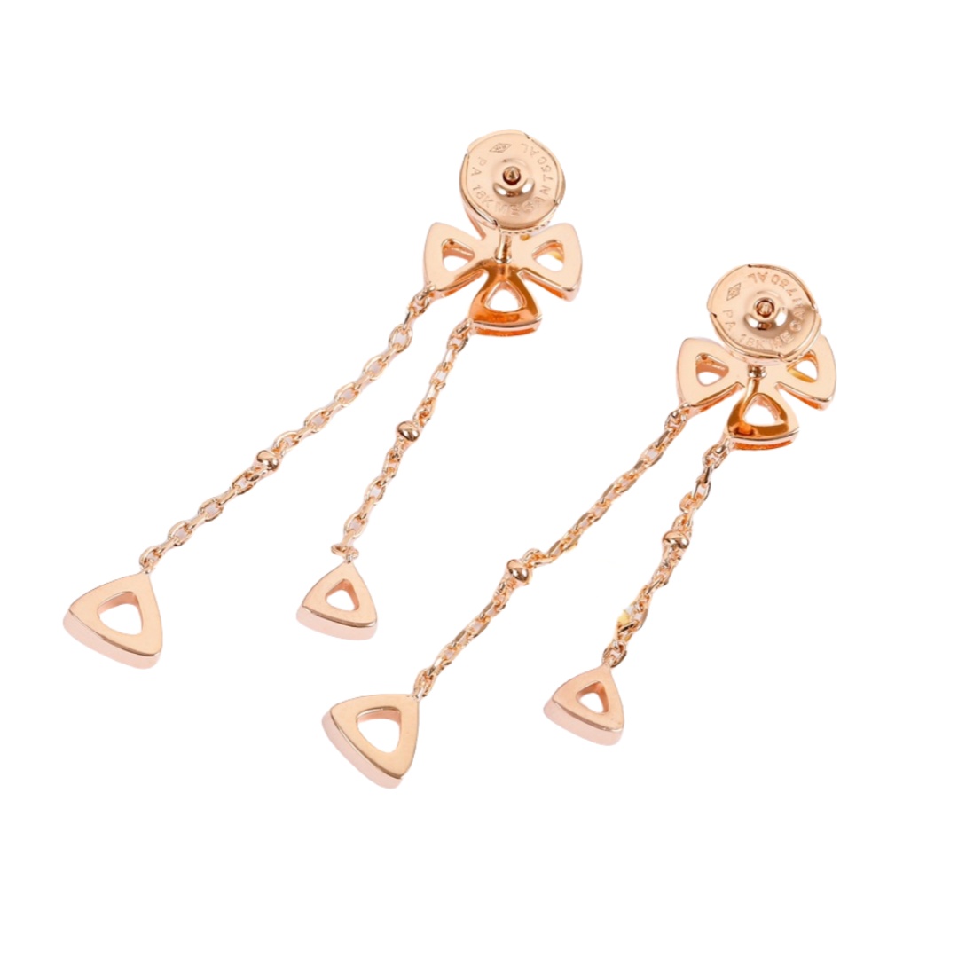 BGEV006 18k gold Fiorever tassels earrings - ccjewelryacc