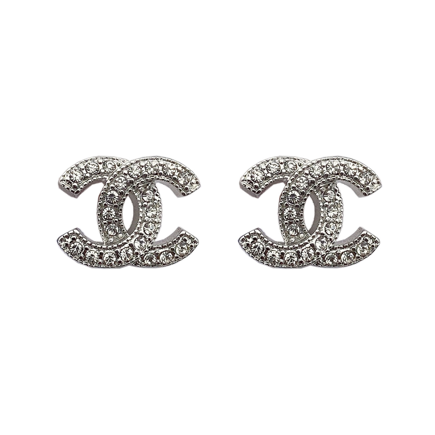 CCE204 Classical crystal CC stud earring - ccjewelryacc