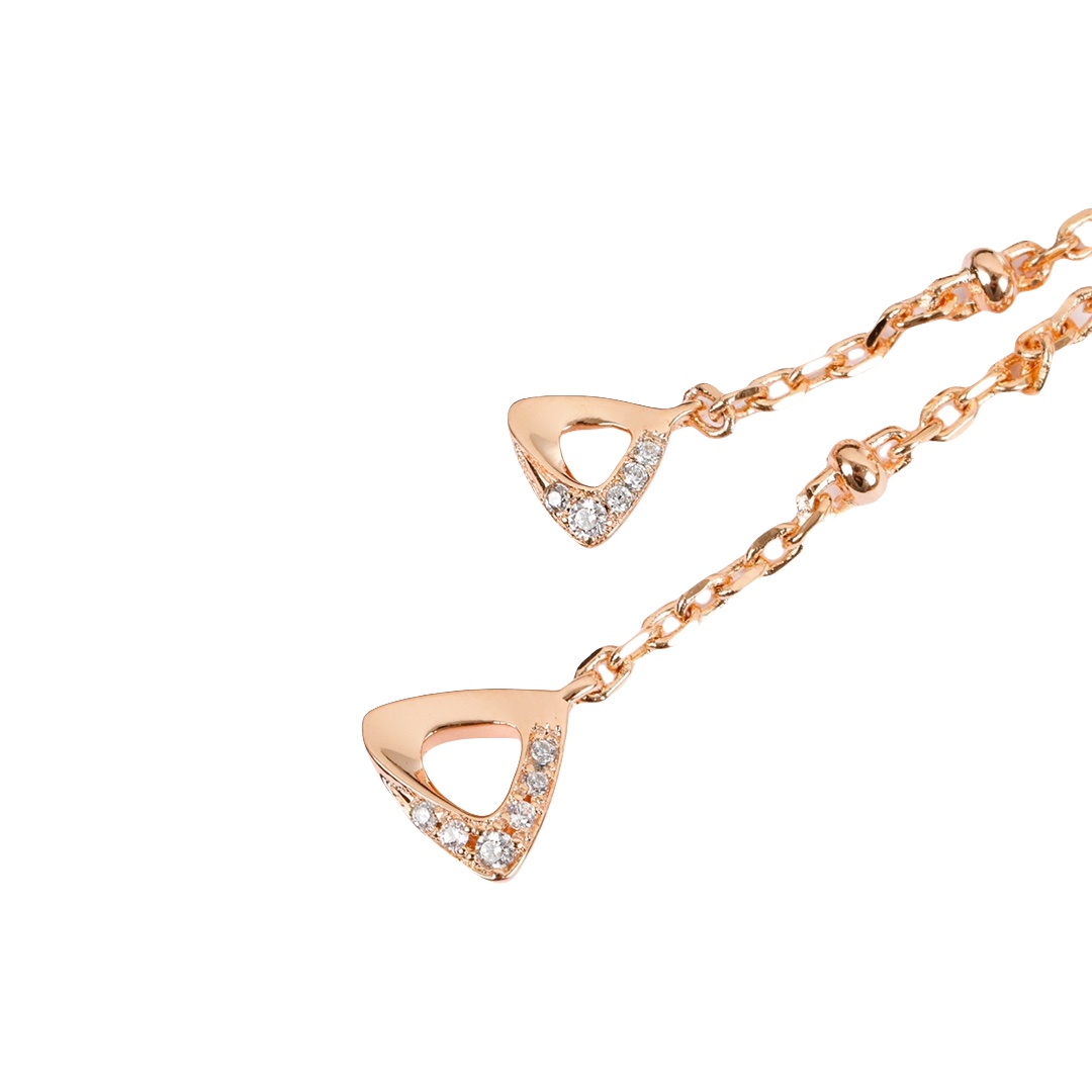 BGEV006 18k gold Fiorever tassels earrings - ccjewelryacc