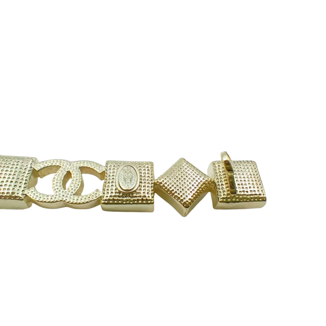 CCH021 Square zircon CC Hair clip - ccjewelryacc