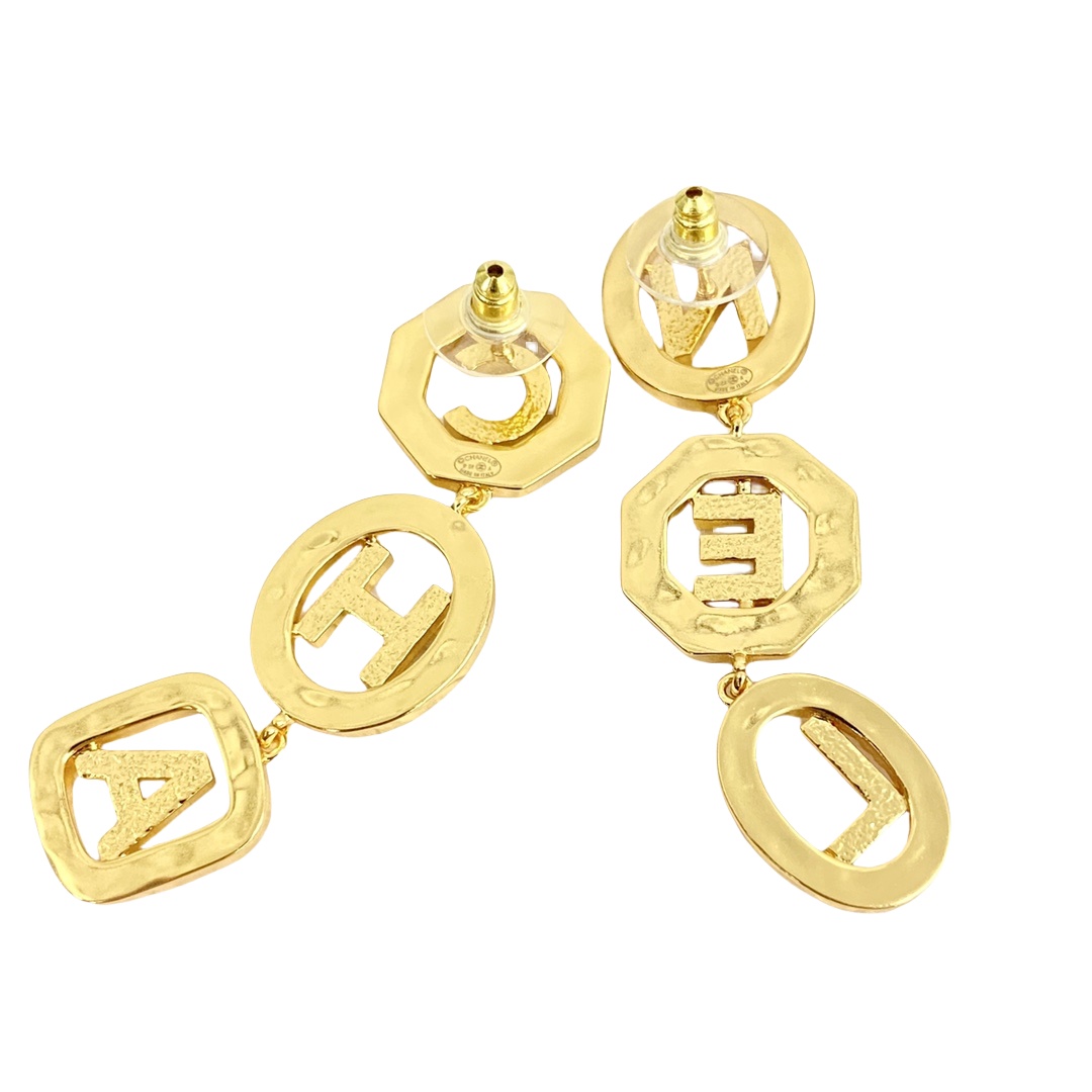 CCE745 CC Number 5 drop earrings - ccjewelryacc