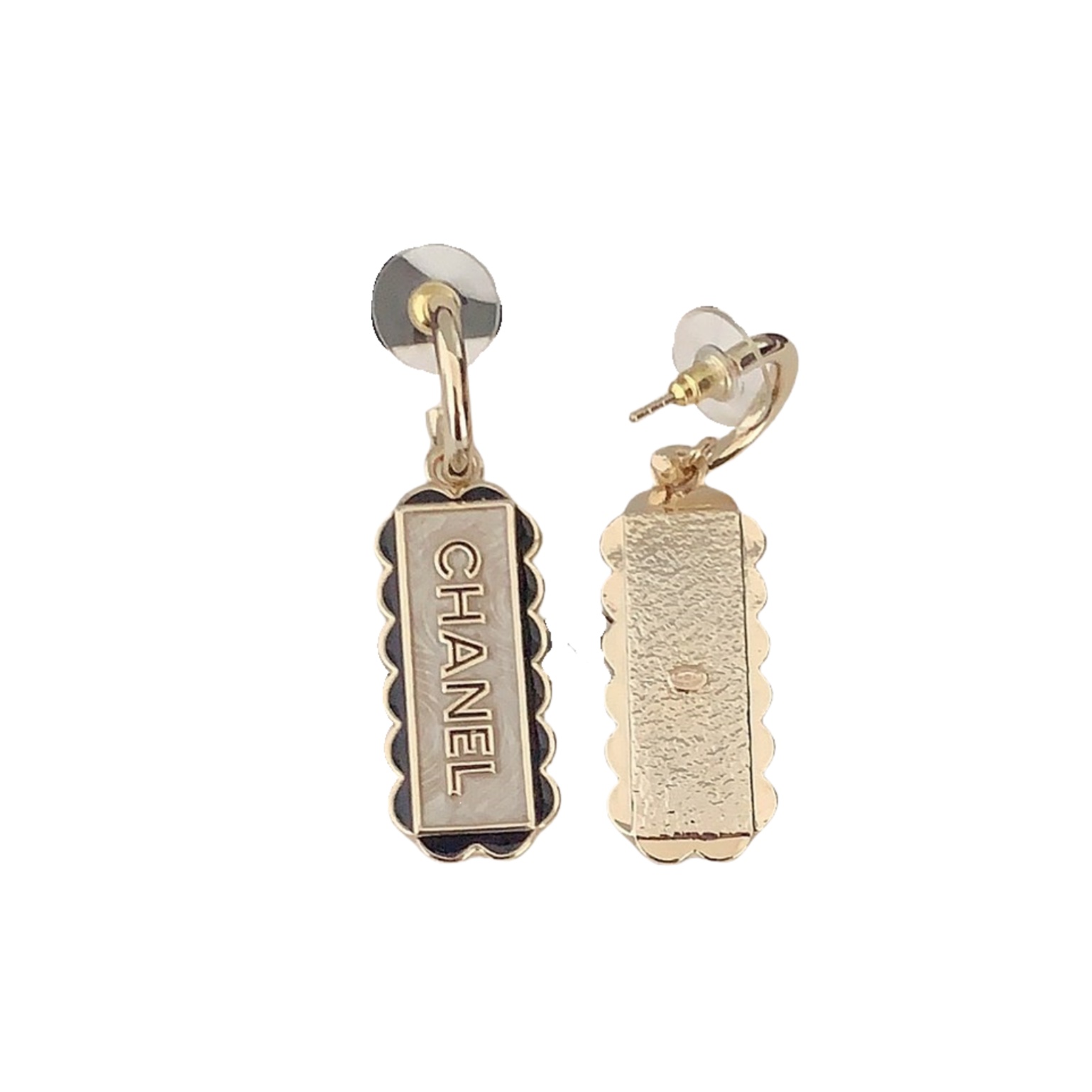 CCE860 24B Metal Lace lace enamel earrings - ccjewelryacc