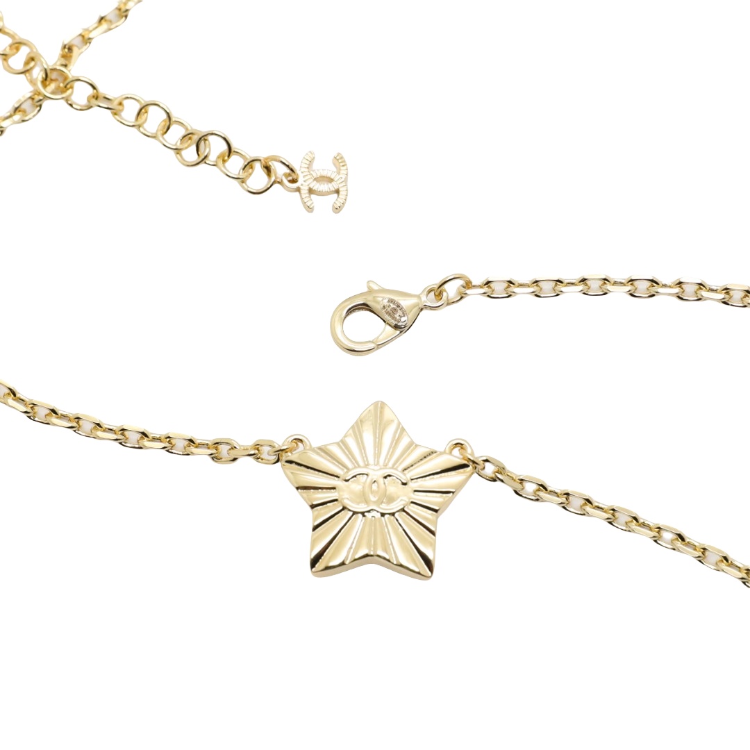CCN072 CC 24C Star pendant Necklace - ccjewelryacc