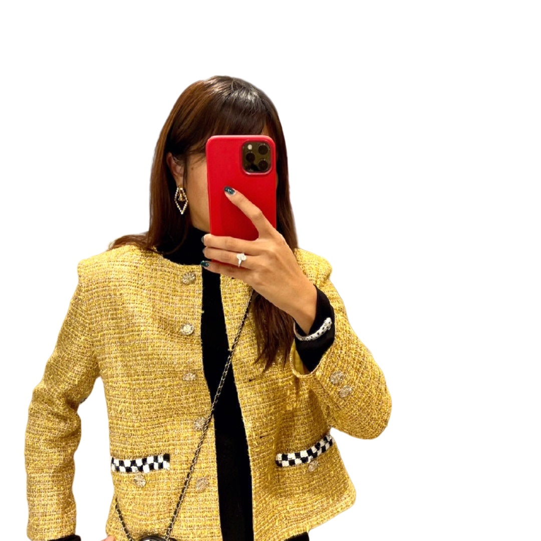 CCE838 Full crystal rhombus/heart CC Logo stud earring - ccjewelryacc