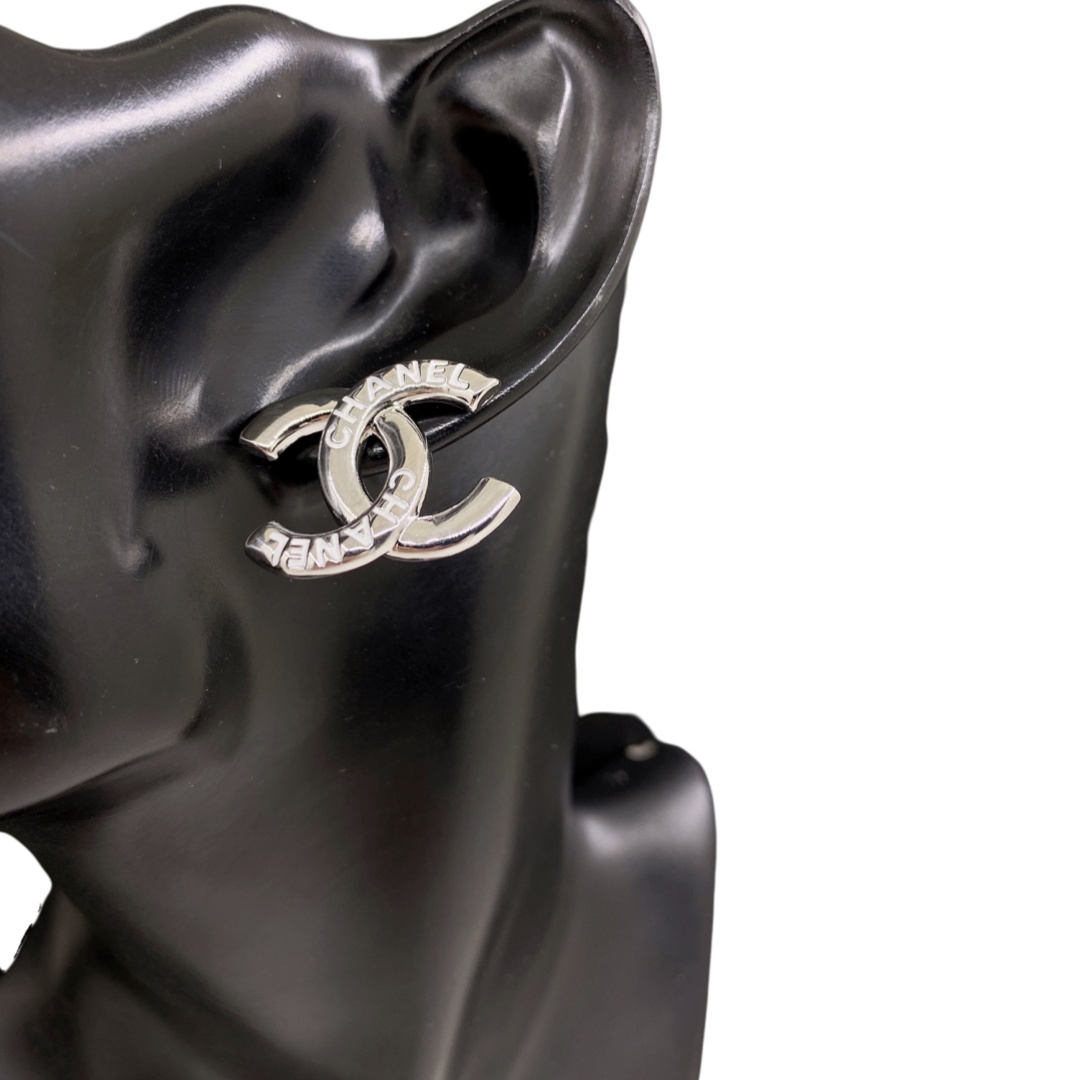 CCE035 Metal Chanel letters symbol cc logo stud earring - ccjewelryacc