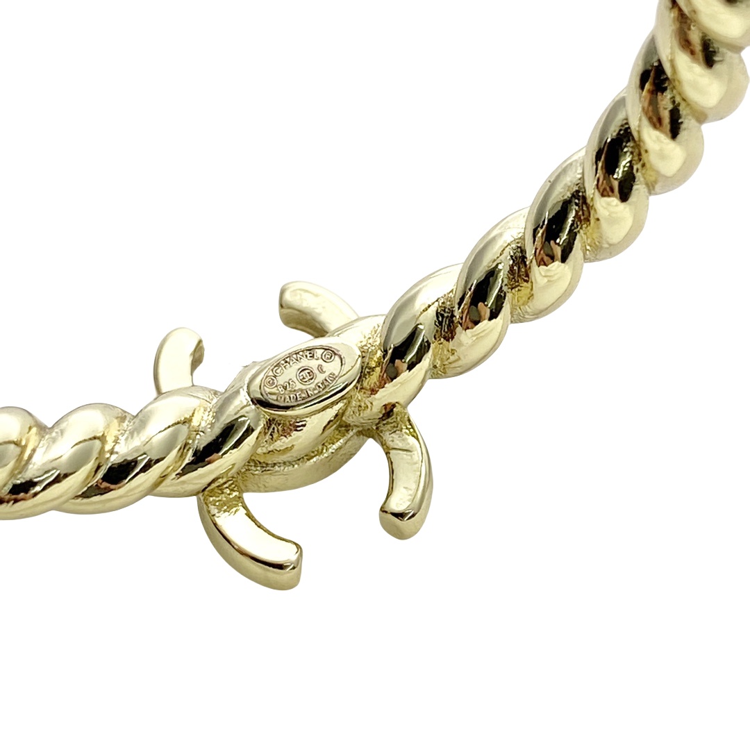 CCE237 Chanel Twist metal Hook earrings - ccjewelryacc