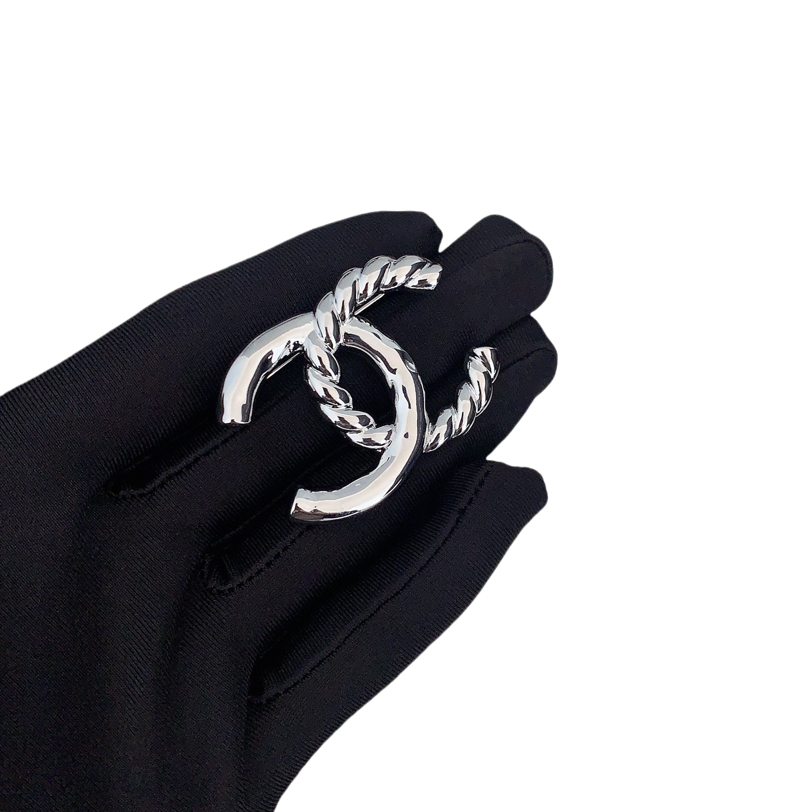BCB534  Chanel Twist metal  cc logo brooch pin - ccjewelryacc
