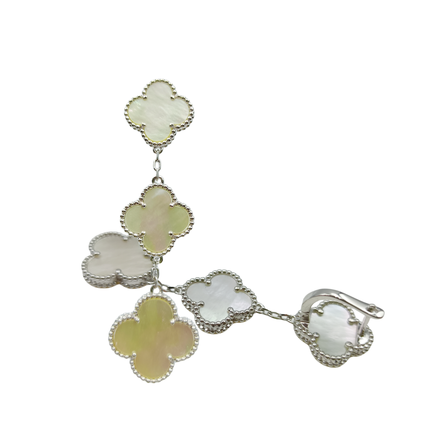 VCE022 VCA Magic Alhambra stud Clip earring 3 motifs - ccfashionjewelry