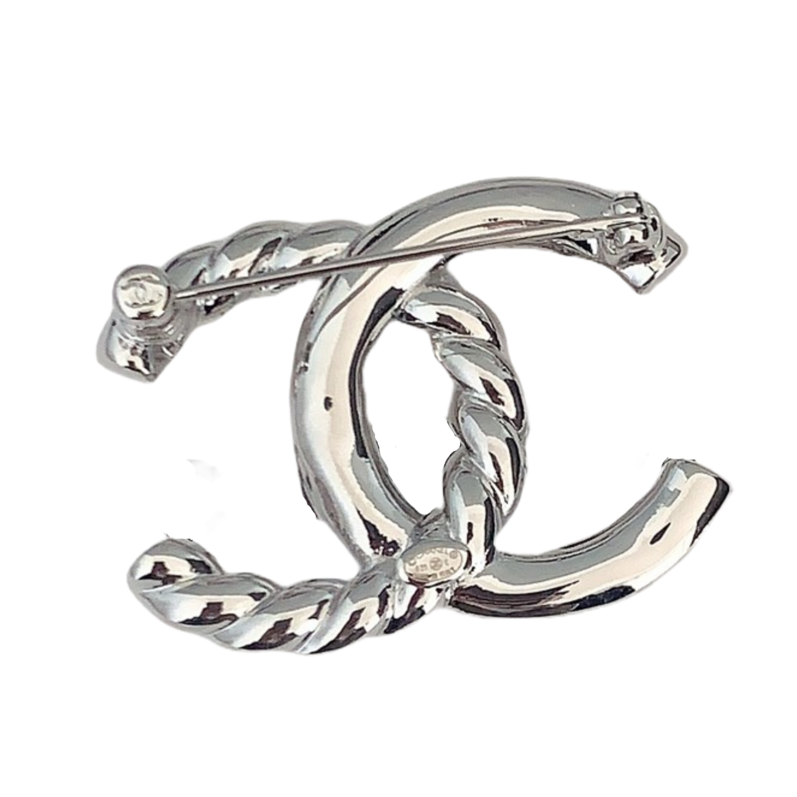BCB534  Chanel Twist metal  cc logo brooch pin - ccjewelryacc