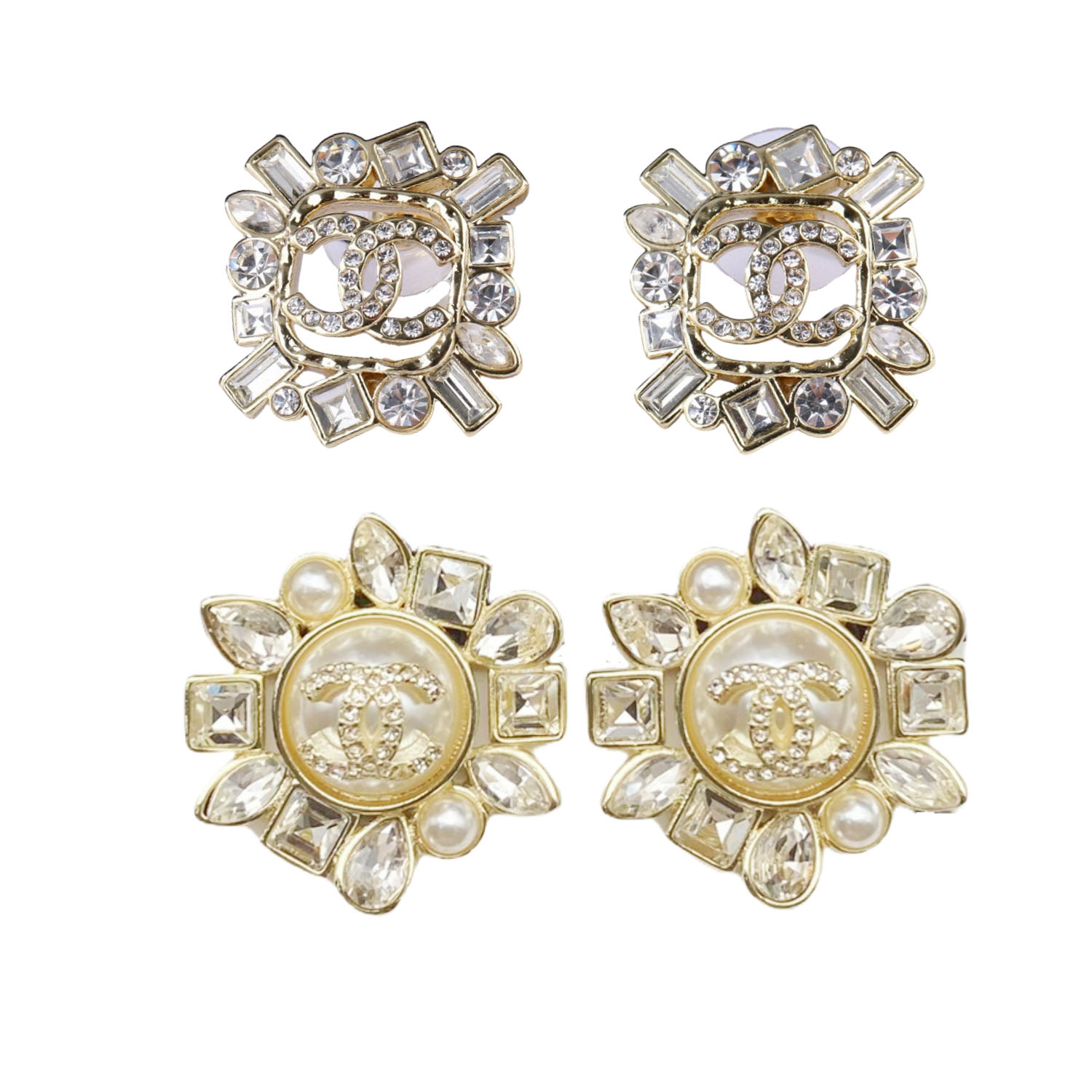 CCE187 Chanel 23c Baroco style crystal stud earring - ccjewelryacc
