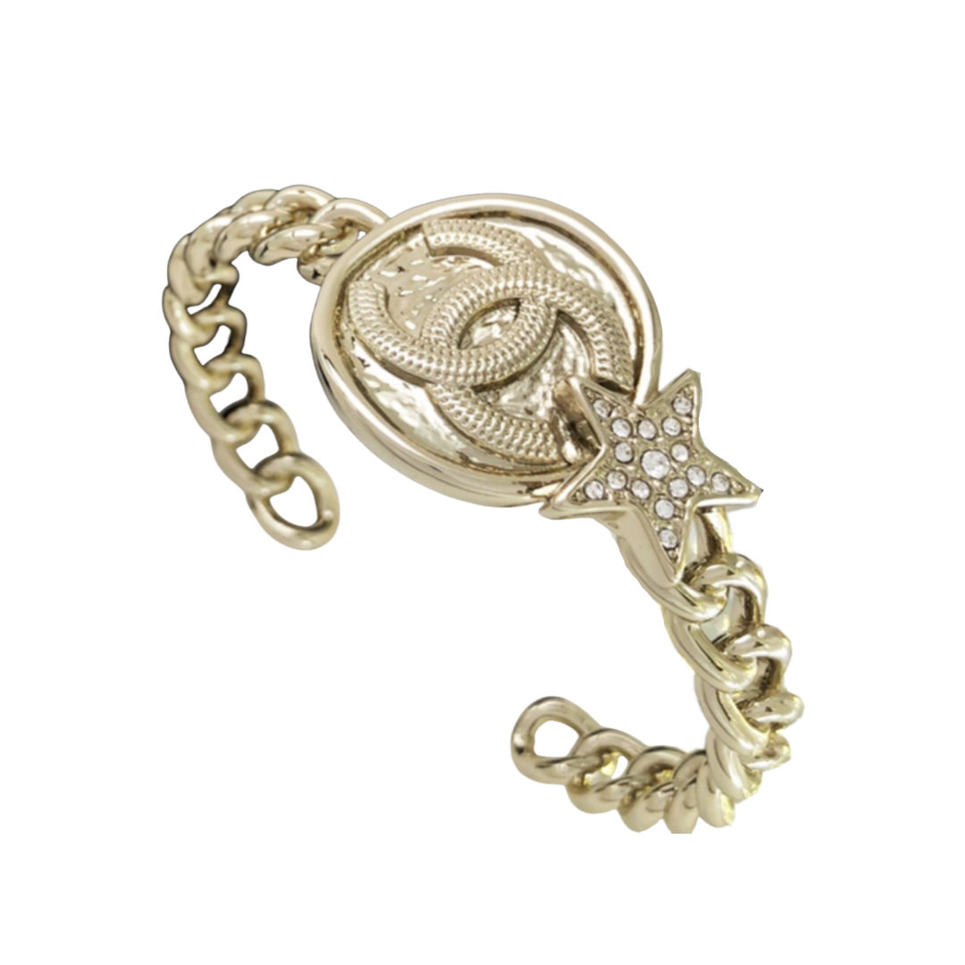 CCS020 Chanel Star and gold coin bracelet - ccjewelryacc