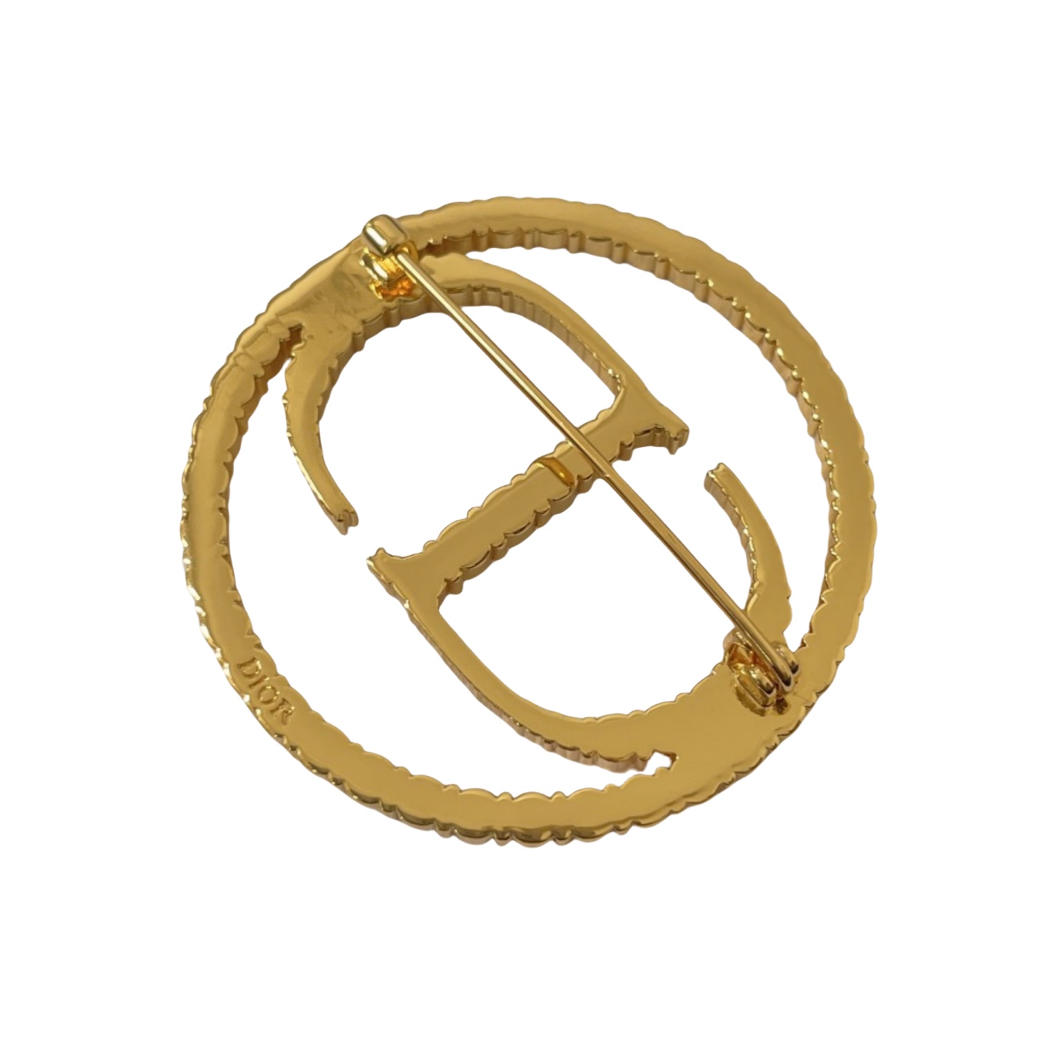 CDB052 Full crystal round CD brooch pin - ccjewelryacc