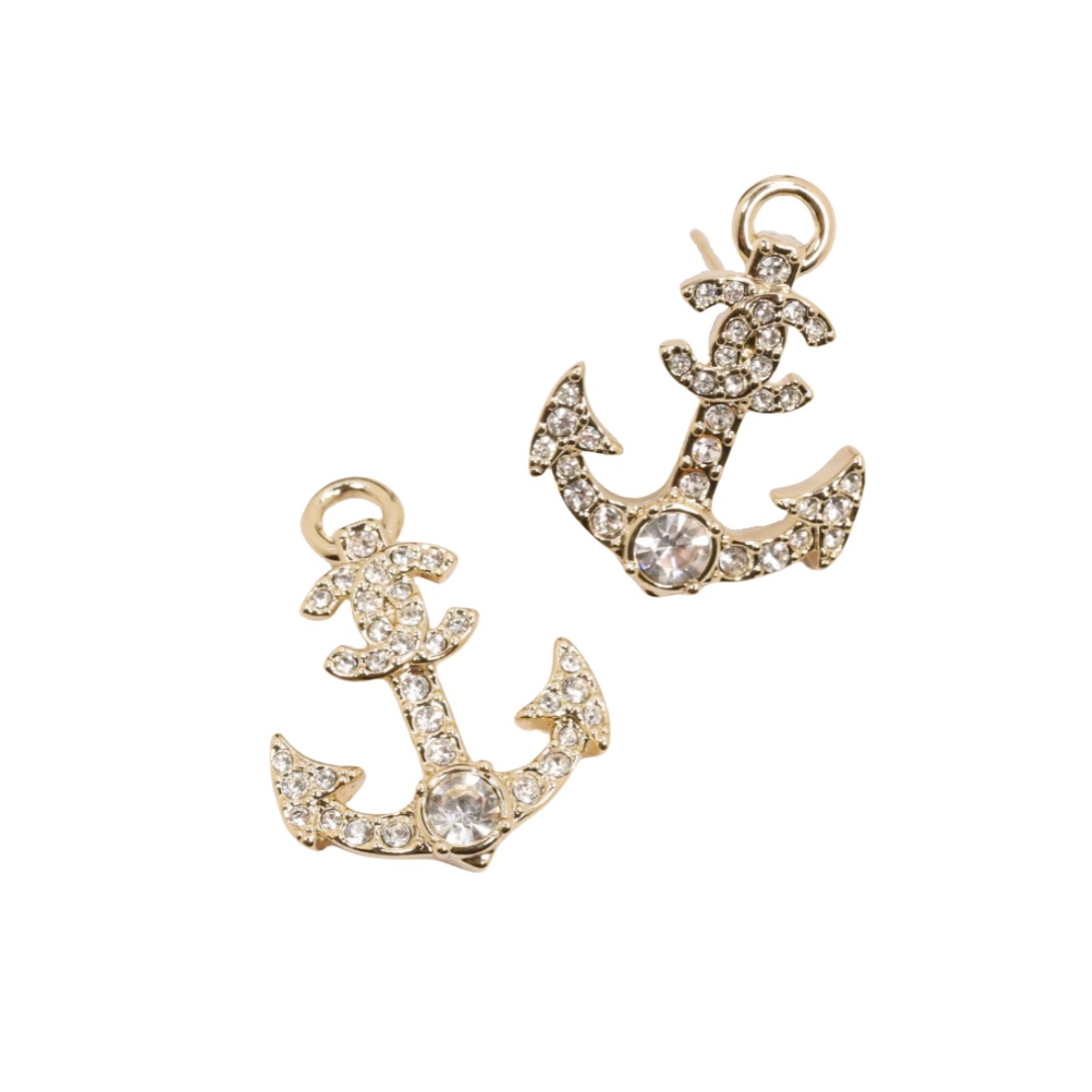 CCE117 25 Ocean series Anchors, fish, shells pearl earring - ccjewelryacc