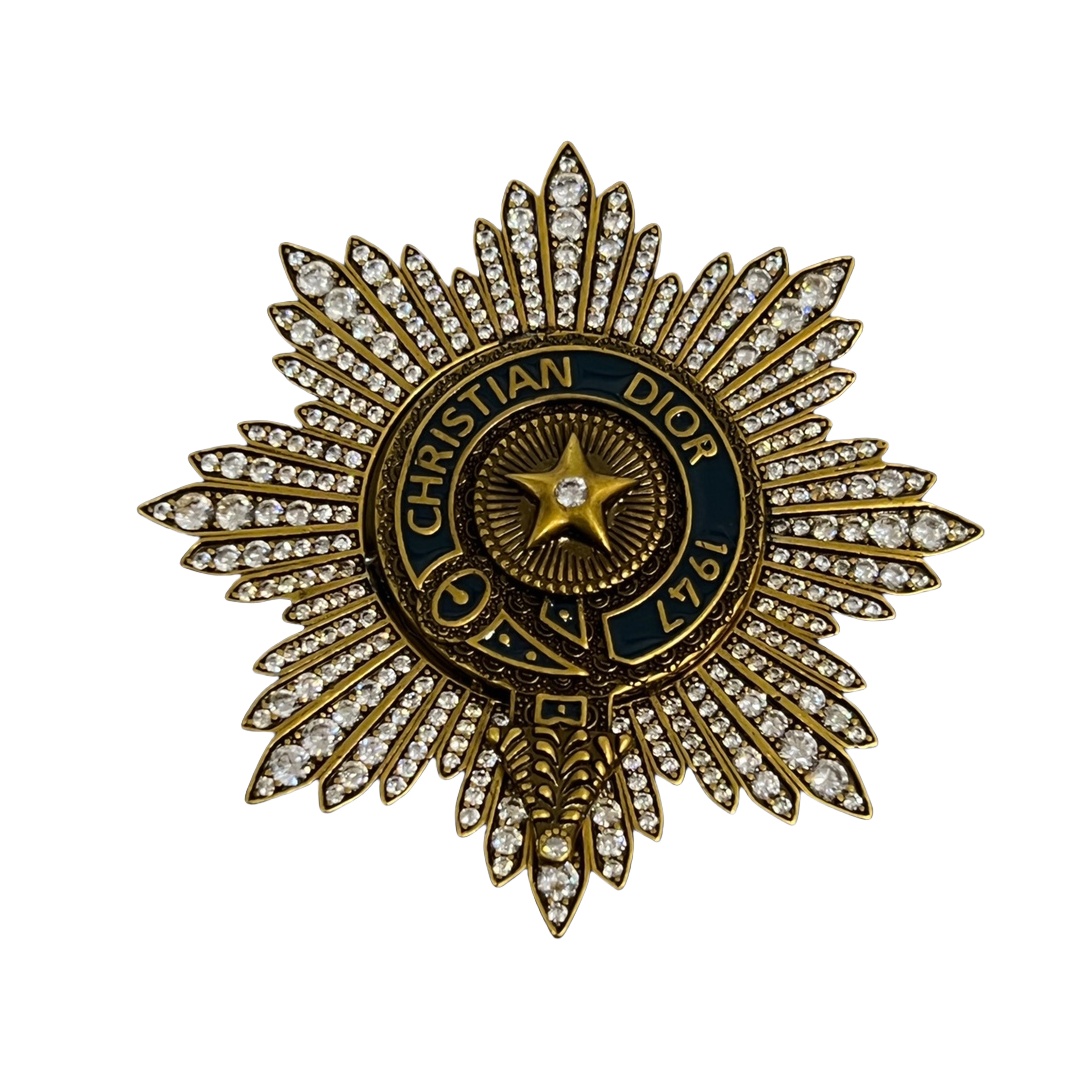 CDB076 Vintage medal brooch pin - ccjewelryacc