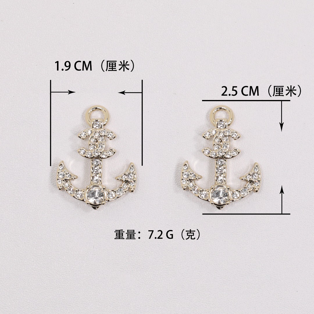 CCE117 25 Ocean series Anchors, fish, shells pearl earring - ccjewelryacc