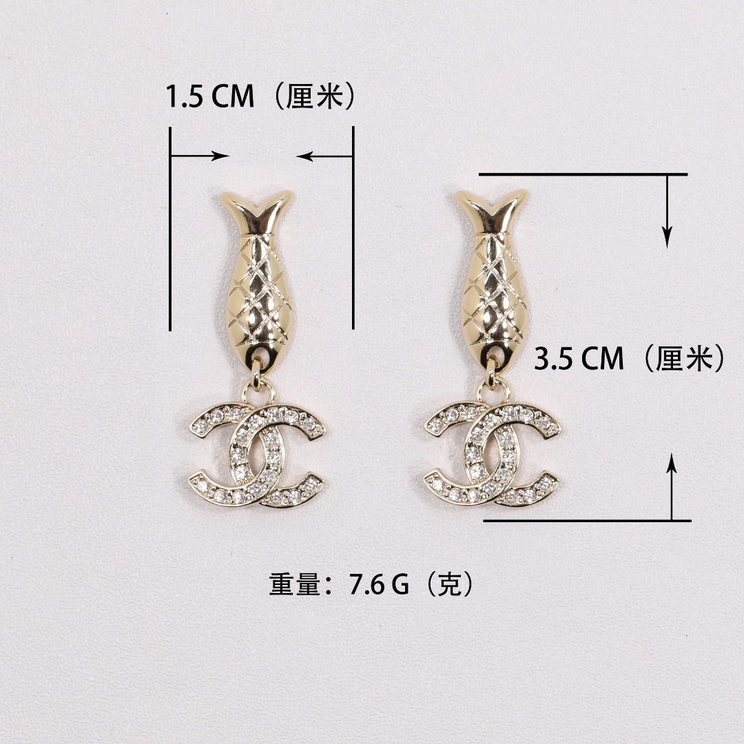 CCE117 25 Ocean series Anchors, fish, shells pearl earring - ccjewelryacc