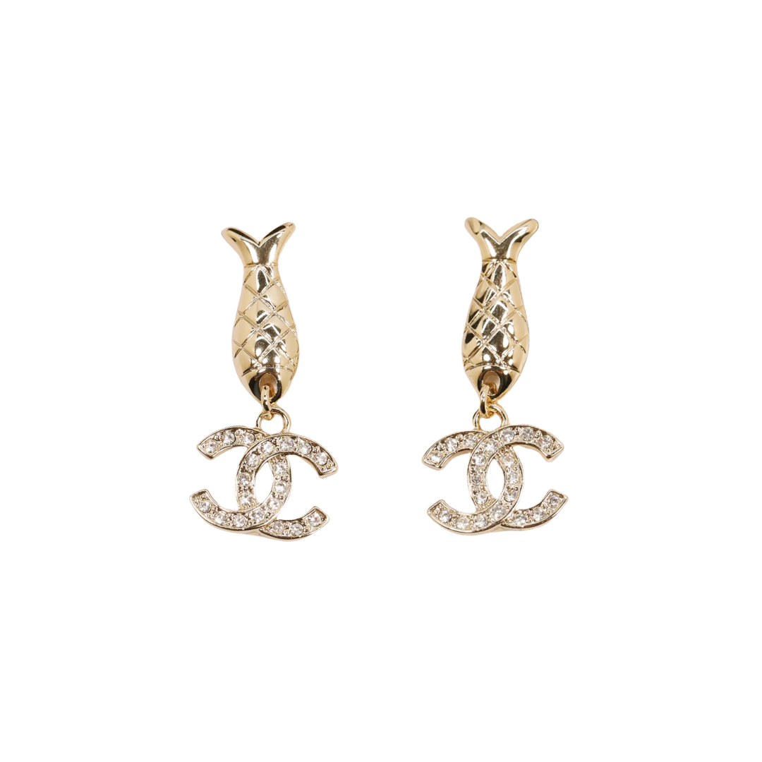 CCE117 25 Ocean series Anchors, fish, shells pearl earring - ccjewelryacc