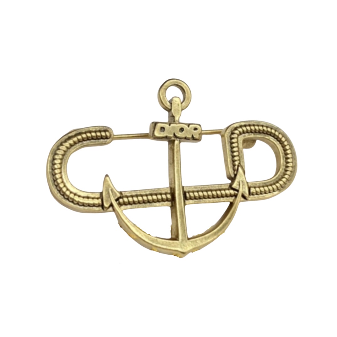 CDB072 Metal vintage Anchor brooch pin - ccjewelryacc
