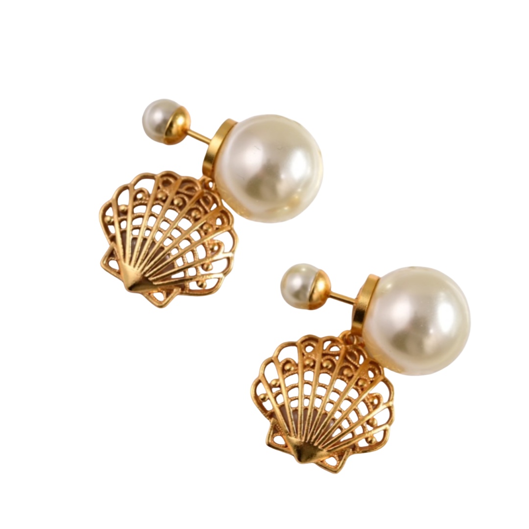 CDE004 Pearl Tribales Earrings - ccjewelryacc