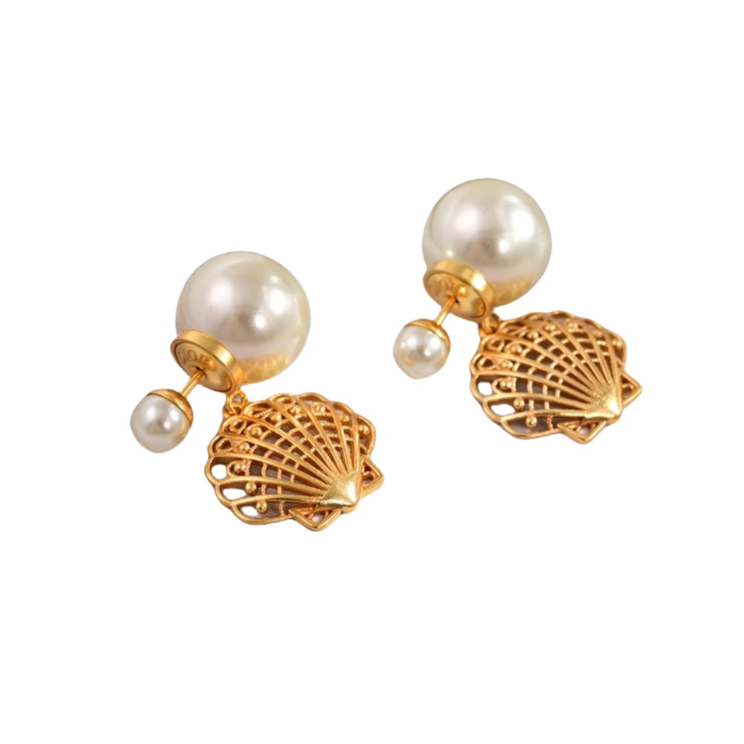 CDE004 Pearl Tribales Earrings - ccjewelryacc