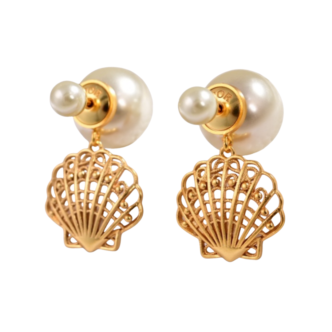 CDE004 Pearl Tribales Earrings - ccjewelryacc