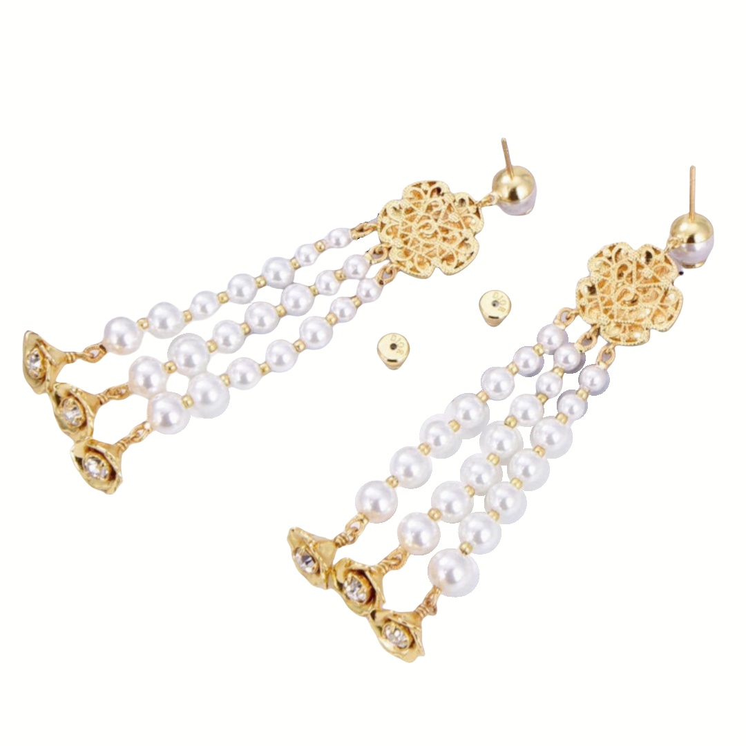 CDE013 Dior Jardin Enchanté Earrings - ccjewelryacc