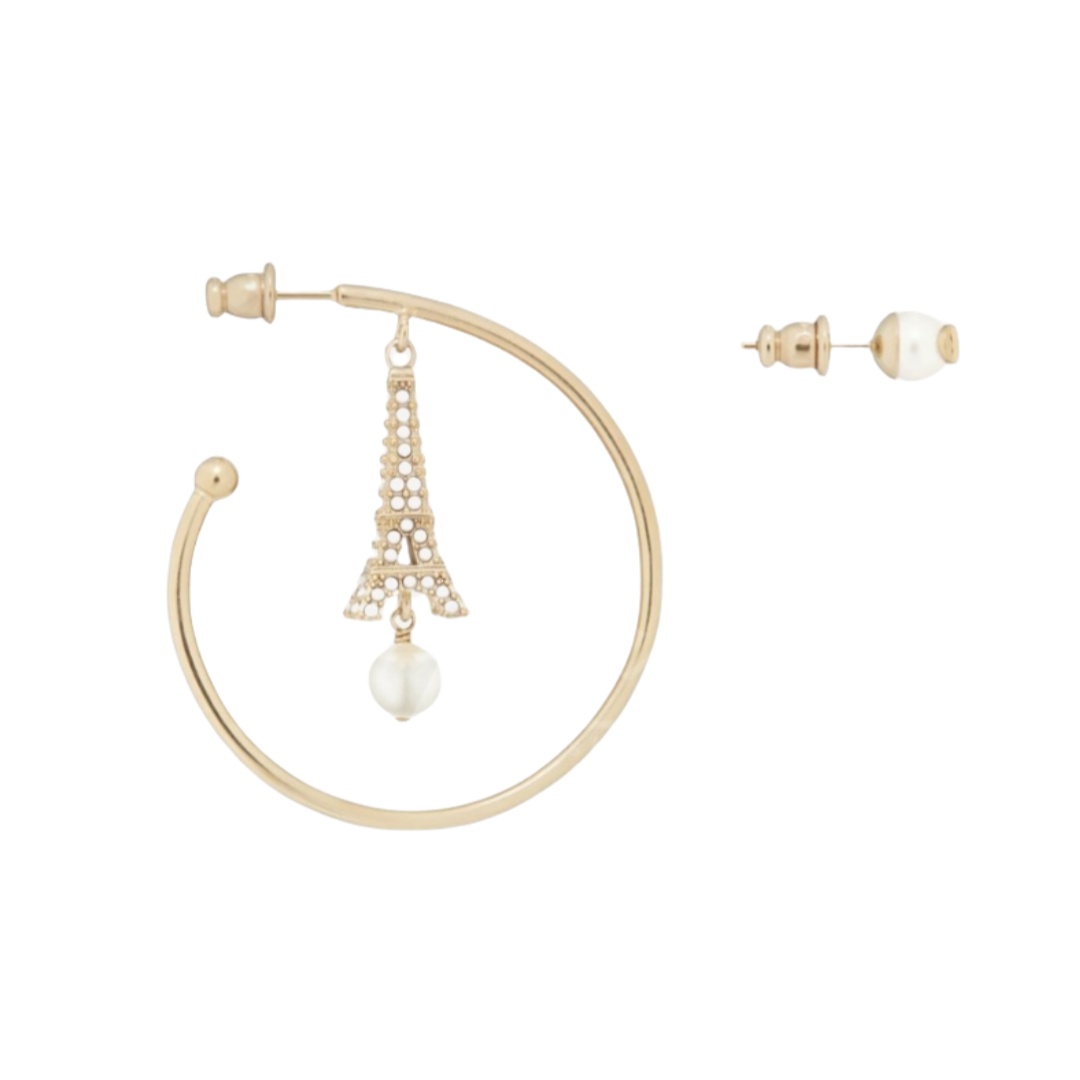 CDE015 Dior Plan De Paris Hoop Earrings - ccjewelryacc