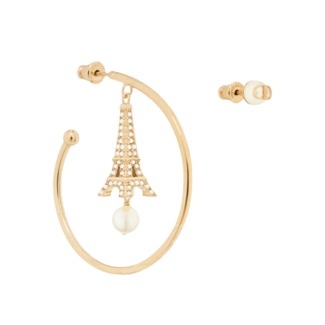 CDE015 Dior Plan De Paris Hoop Earrings - ccjewelryacc