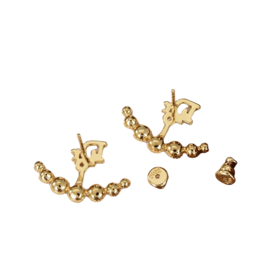 CDE017 Dior crystal stud earrings for women - ccjewelryacc