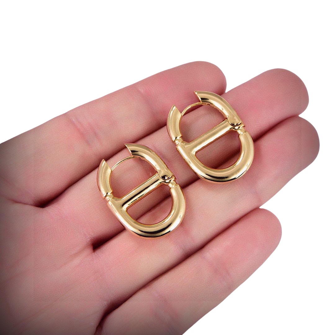 CDE277 Dior metal classical navy earring for women - ccjewelryacc