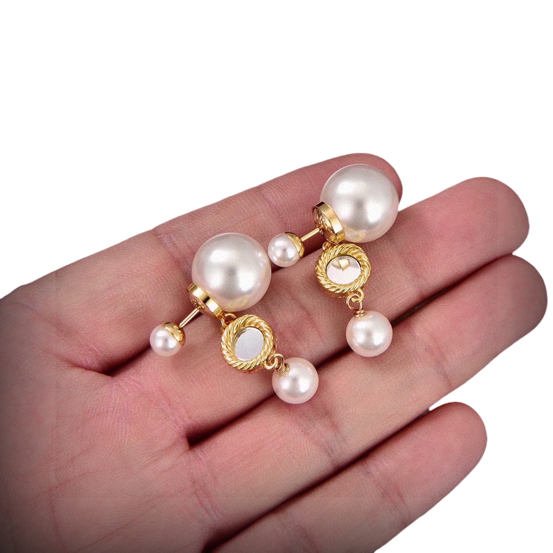 CDE019 Dior Tribales earring Gold finish - ccjewelryacc