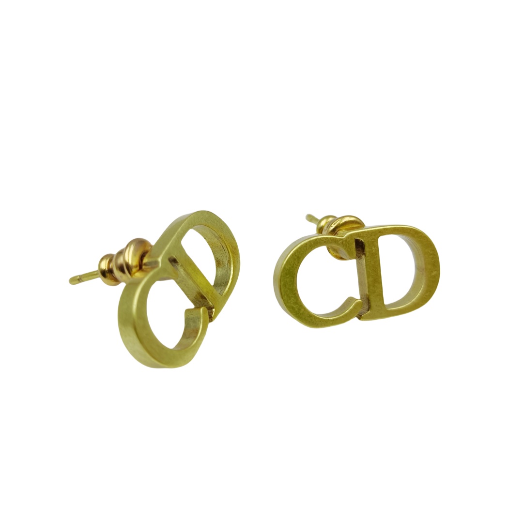 CDE152 Metal CD Stud earrings - ccjewelryacc