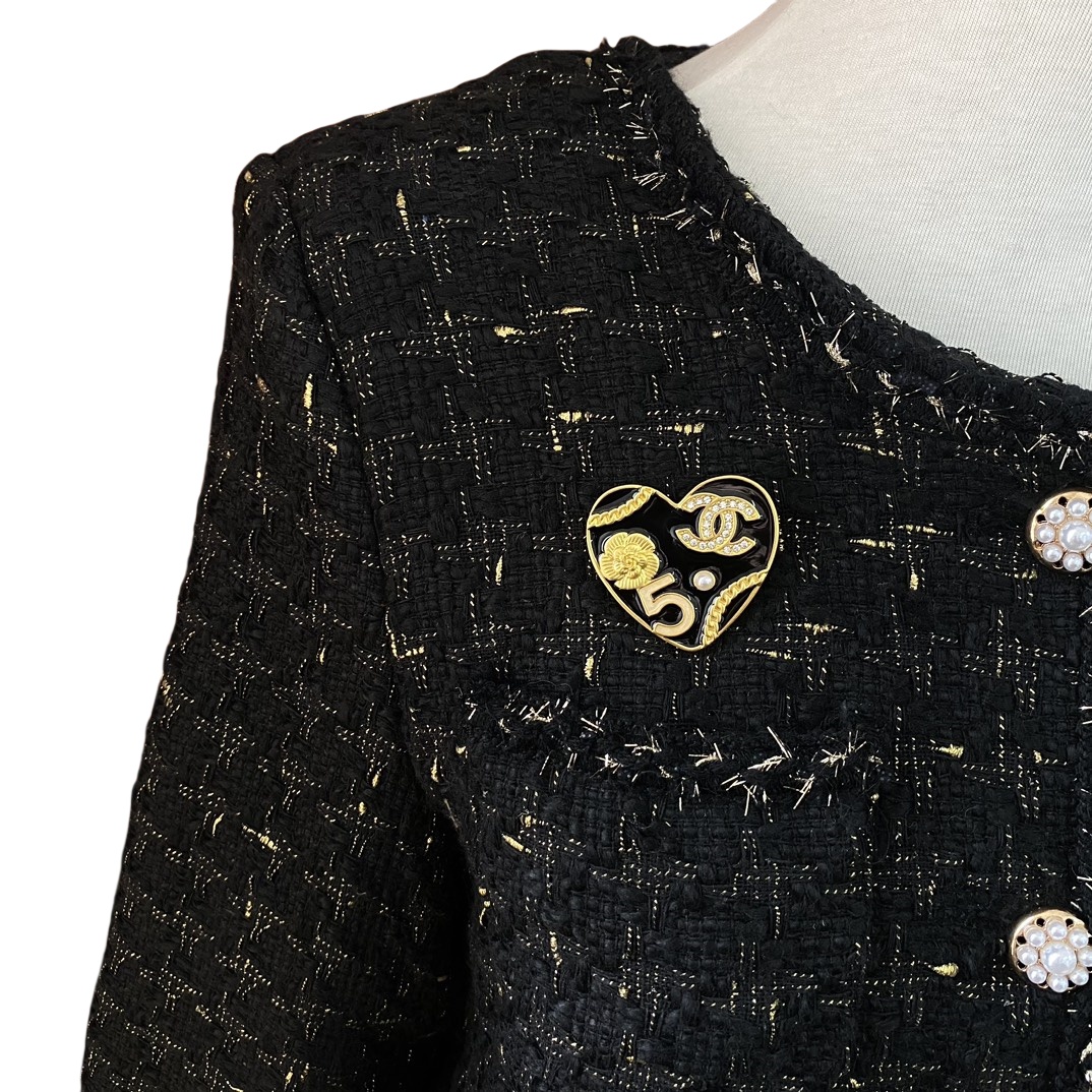 BCB360  CC 24S enamel heart brooch - ccjewelryacc