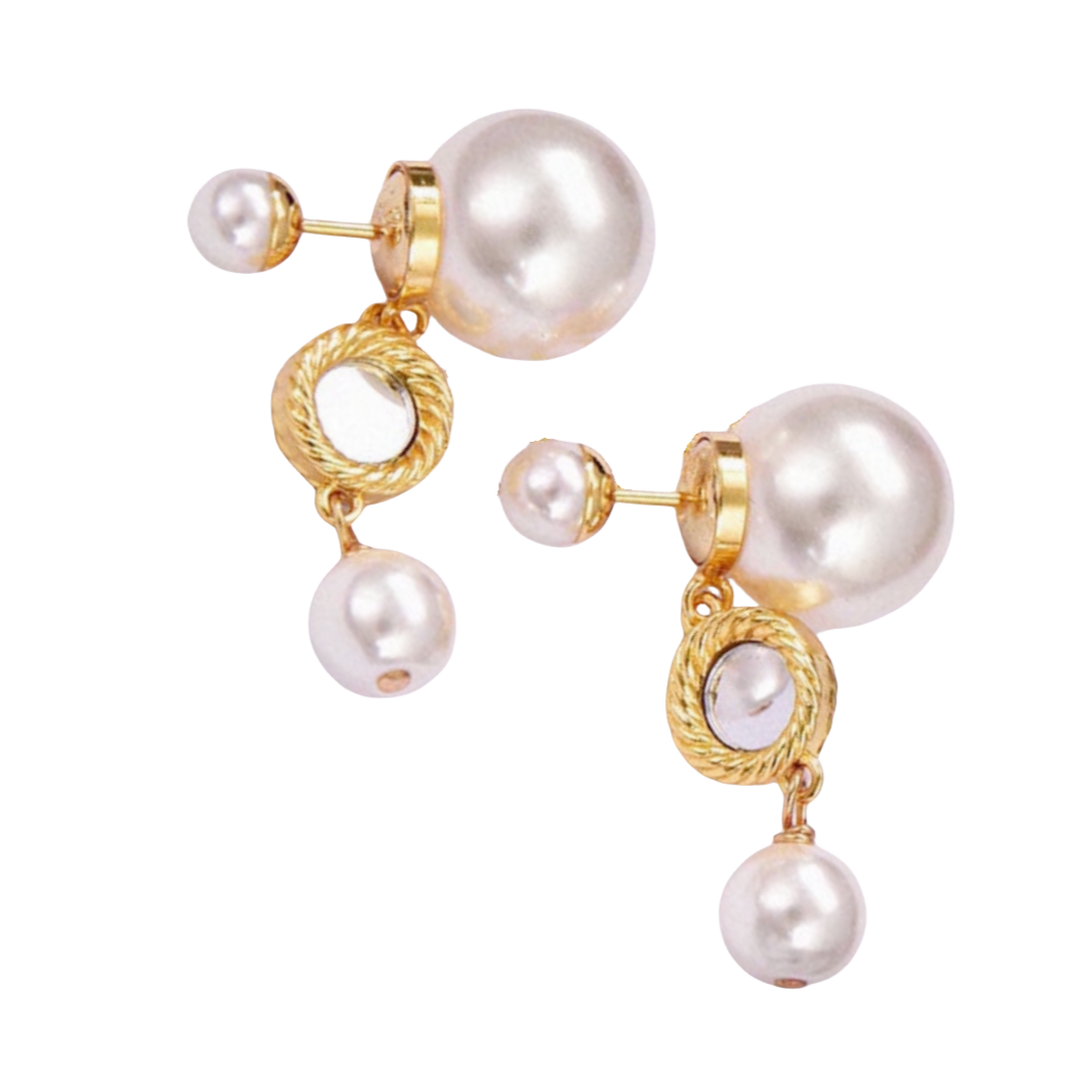 CDE019 Dior Tribales earring Gold finish - ccjewelryacc