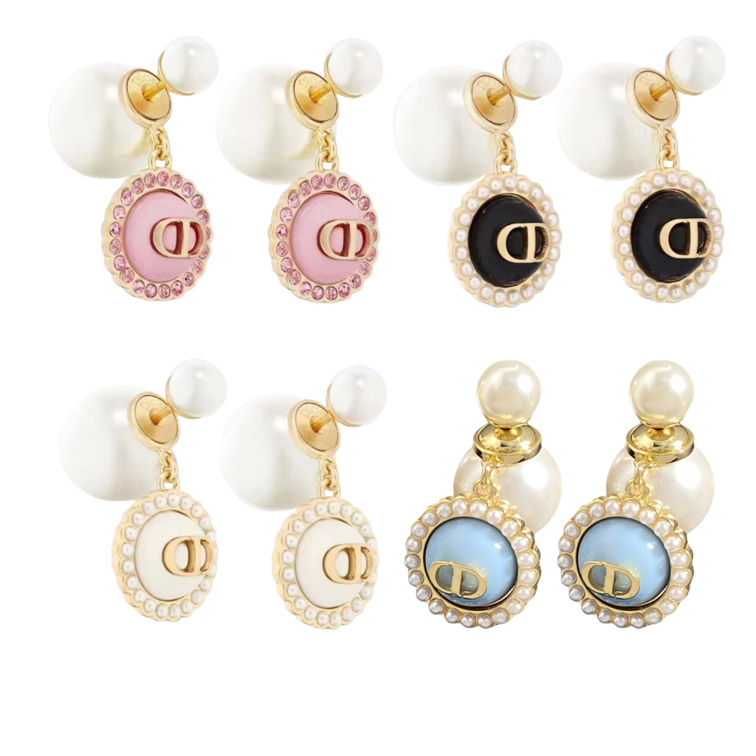 CDE193 CD Drop earrings - ccjewelryacc