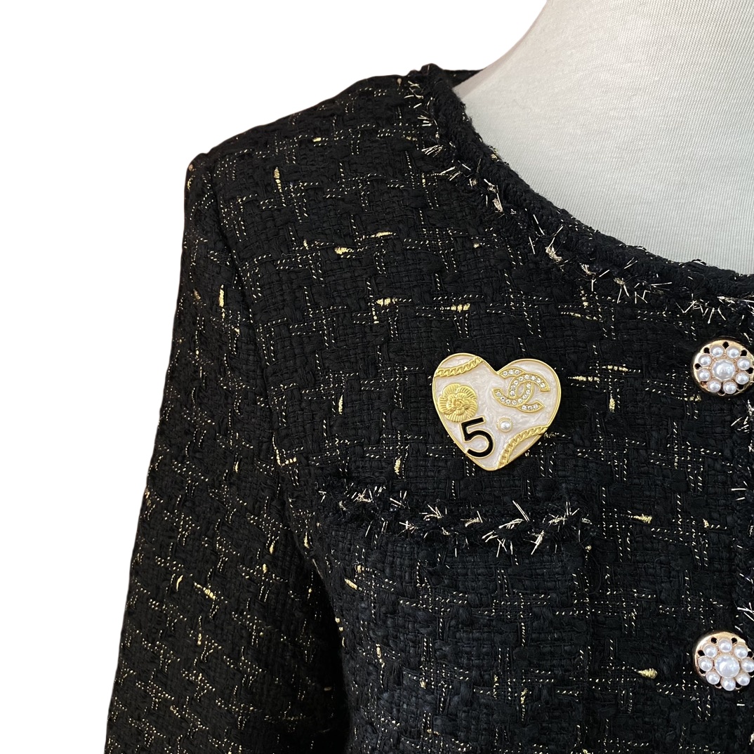 BCB360  CC 24S enamel heart brooch - ccjewelryacc