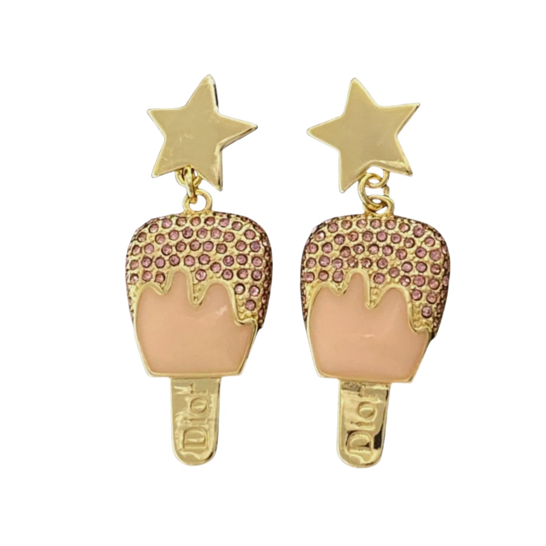 CDE316 CD ice cream Earrings - ccjewelryacc