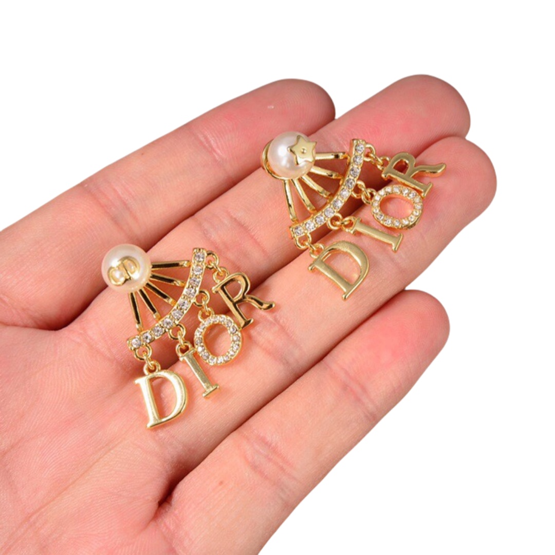 CDE230 Dior Tribales charms tassels earrings - ccjewelryacc