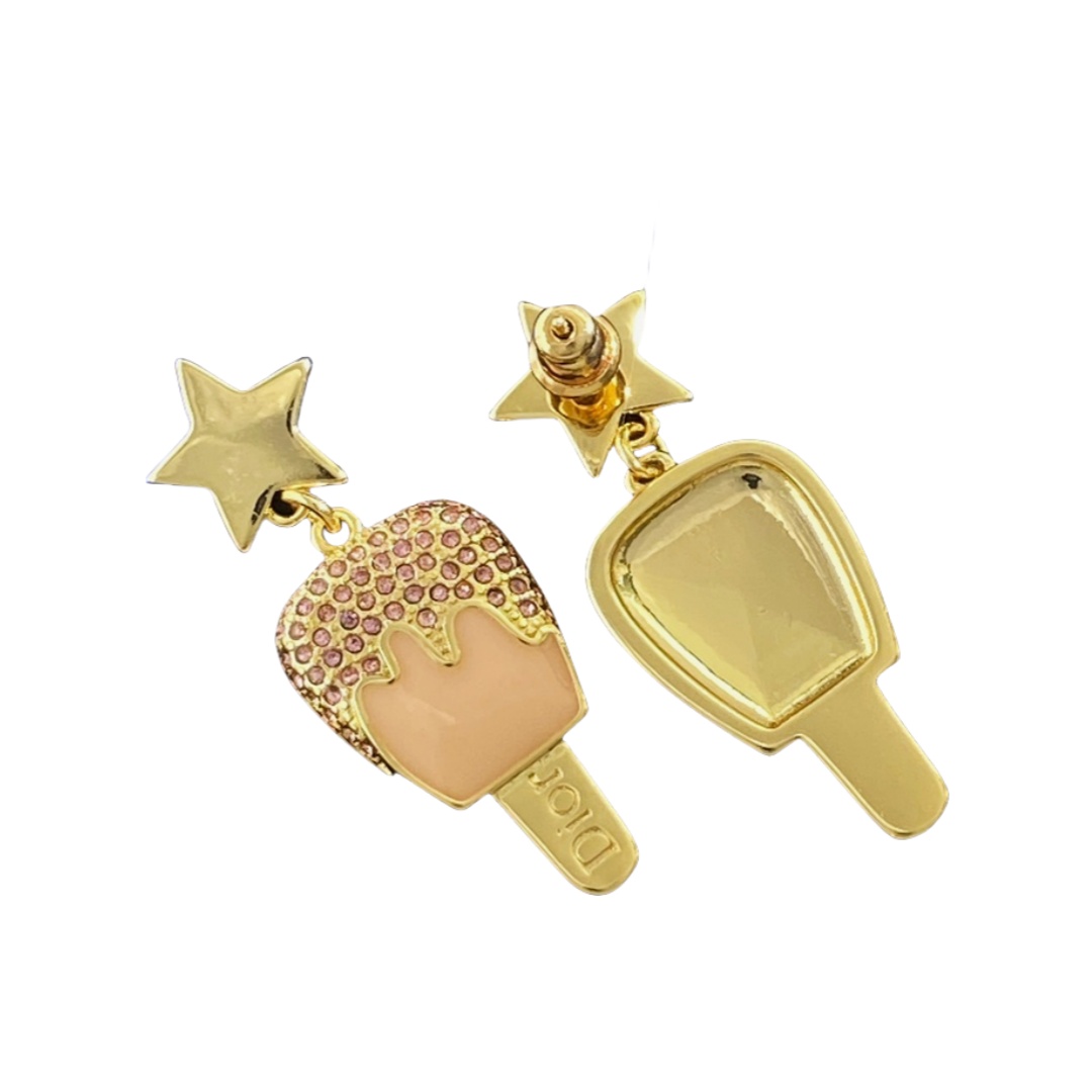CDE316 CD ice cream Earrings - ccjewelryacc